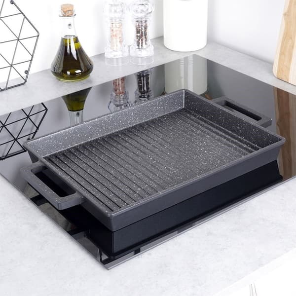 Mångsidig Grillplatta: Spis, Grill & Ugn med Non-Stick