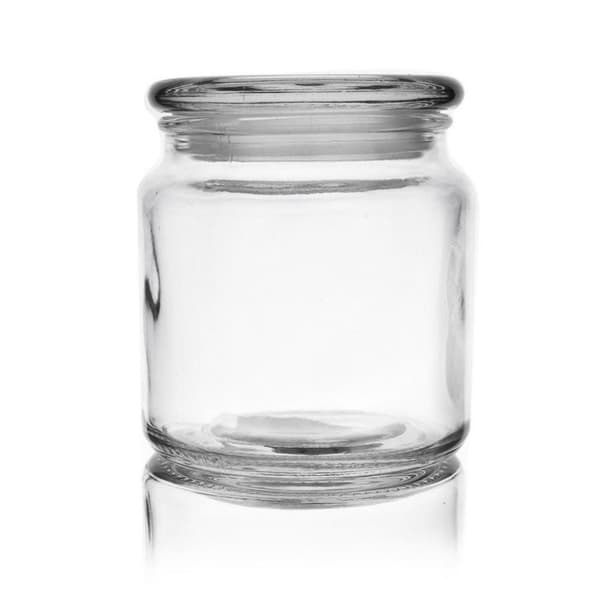 Glasbeholder med tætsluttende låg til sikker opbevaring