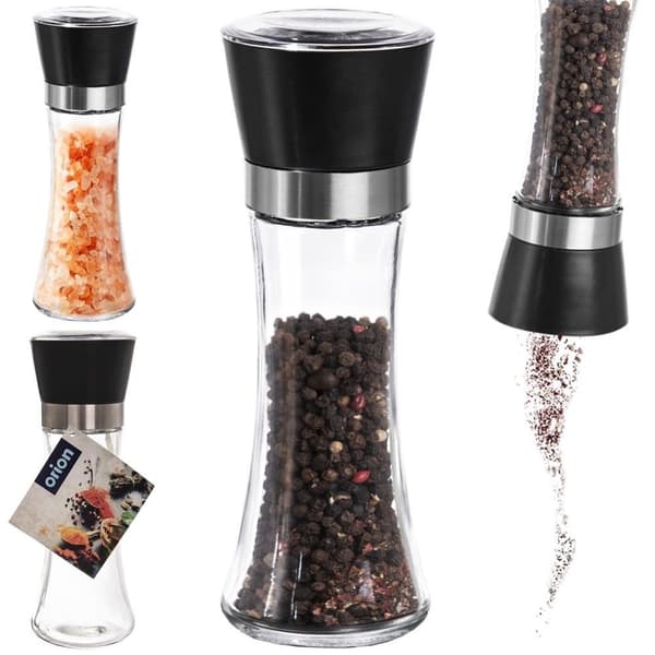 Manuell kvern for pepper og salt med justerbar kvern