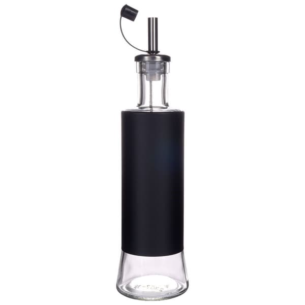 Set med 2 glasflaskor för olja & vinäger med dispenserlock