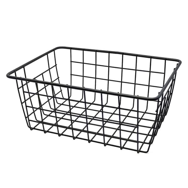 Kestävästä metallista valmistettu musta LOFT hedelmäkori hedelmille/vihanneksille