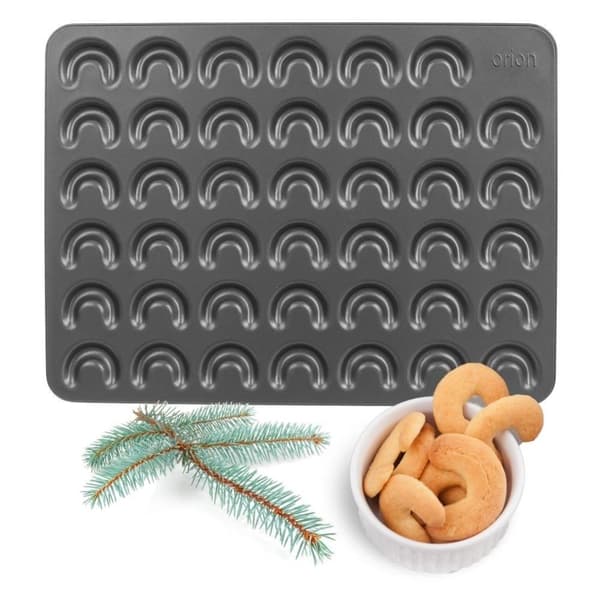Bakform för små croissanter i kolstål med non-stick beläggning