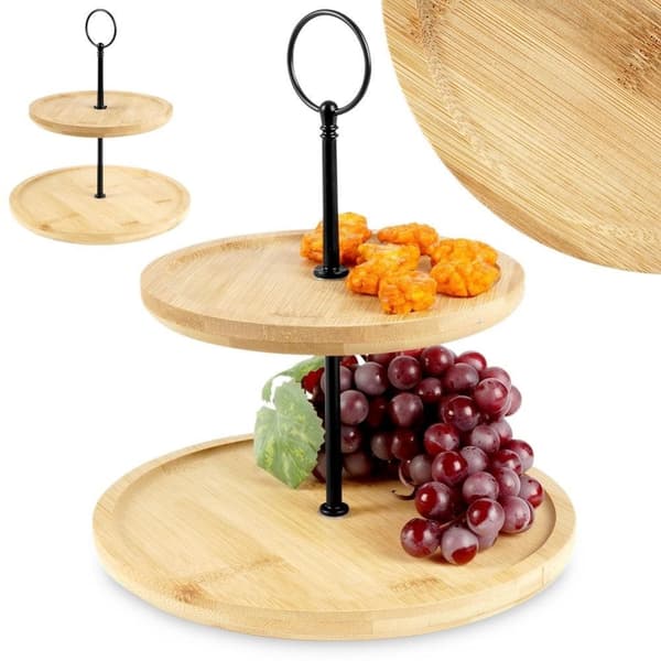 To-lags kakebrett for småkaker, frukt og snacks