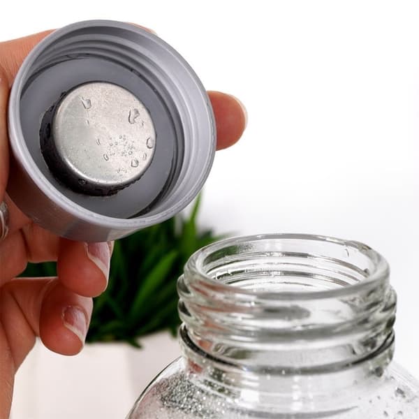 Dekorativ vandflaske 700ml med stållåg og forsegling