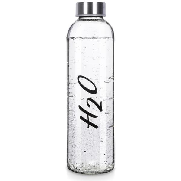 Dekorativ vandflaske 700ml med stållåg og forsegling