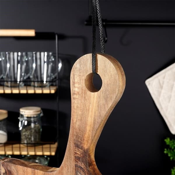 Stort skjærebrett & serveringsbrett i akasietre, 56 cm