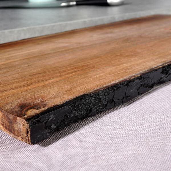 Stort skjærebrett & serveringsbrett i akasietre, 56 cm