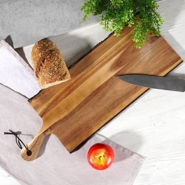 Stort skjærebrett & serveringsbrett i akasietre, 56 cm