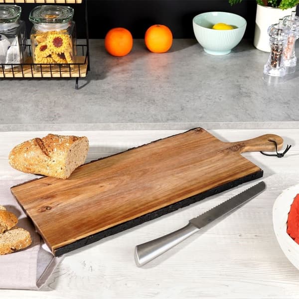 Stort skjærebrett & serveringsbrett i akasietre, 56 cm