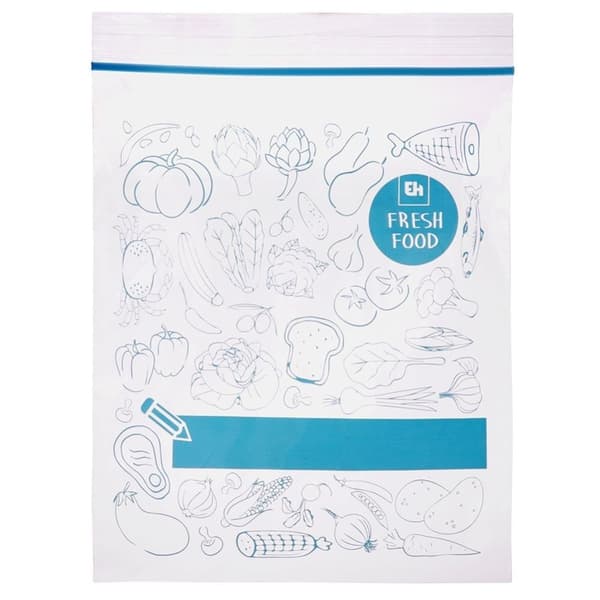 Plastposer med lukning, 1 liter, 20-pak