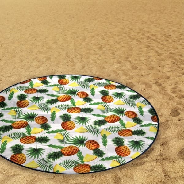 Sammenklappelig letvægtsmåtte til strand og picnic