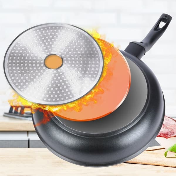 Stekepanne med non-stick, granittbelegg, induksjonssikker
