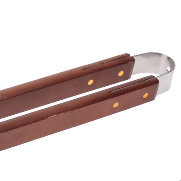 Grillset i rostfritt stål med stekspade, gaffel och tång