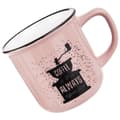 Miniatyrbild 3 av 6: Rosa keramikkopp för kaffe och drycker - Unik design
