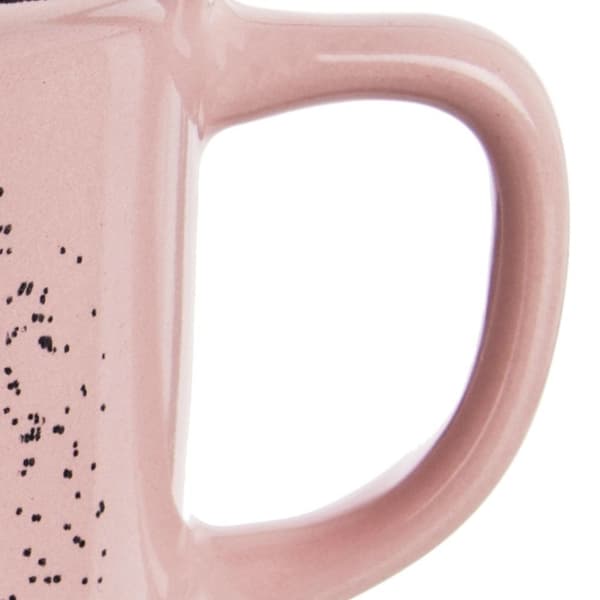 Rosa keramikkopp för kaffe och drycker - Unik design