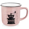 Miniatyrbild 1 av 6: Rosa keramikkopp för kaffe och drycker - Unik design
