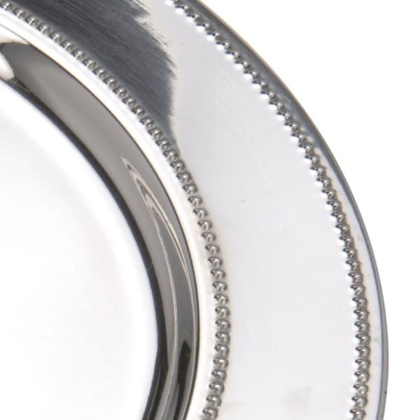 Dekorativ underlegg i rustfritt stål, 33 cm, sølv