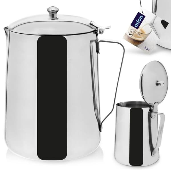 Rostfri Tekanna med Lock - Servera Kaffe eller Te