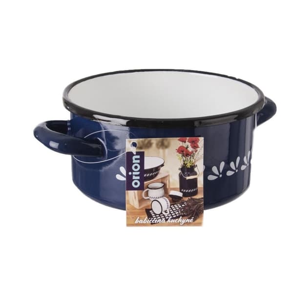 Stålgryte med emalje - Perfekt for induksjonstopper, 16 cm