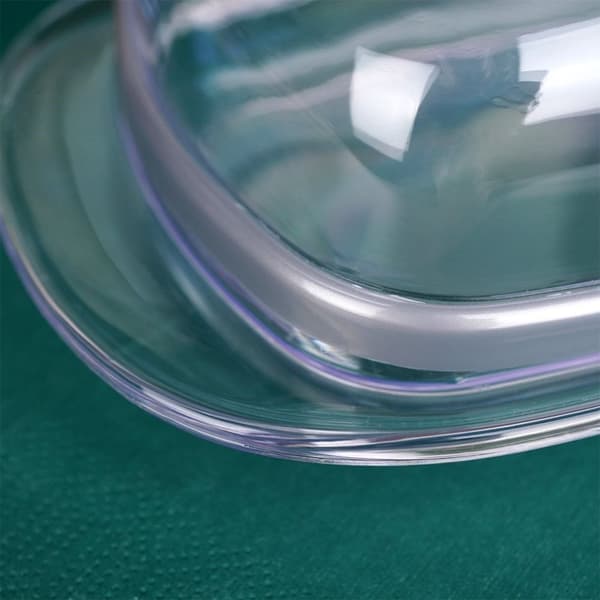 Gjennomsiktig smørbeholder i plast for oppbevaring og servering