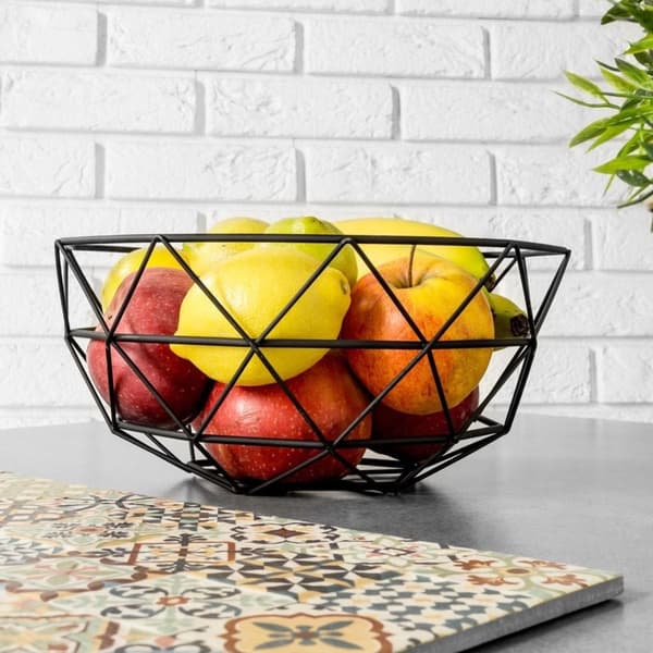 Svart LOFT-fruktkorg för frukt, grönsaker och småsaker