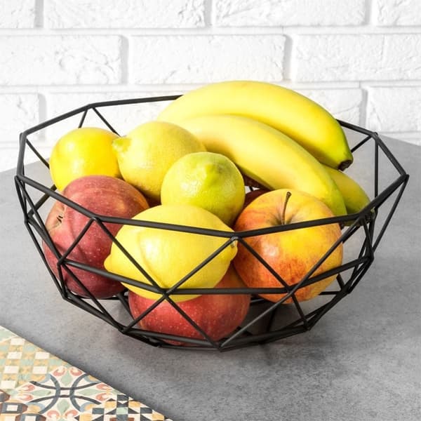 Svart LOFT-fruktkorg för frukt, grönsaker och småsaker
