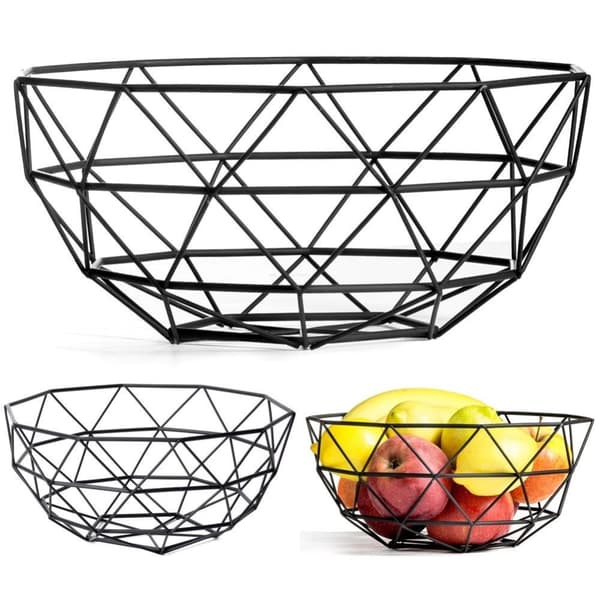 Svart LOFT-fruktkorg för frukt, grönsaker och småsaker