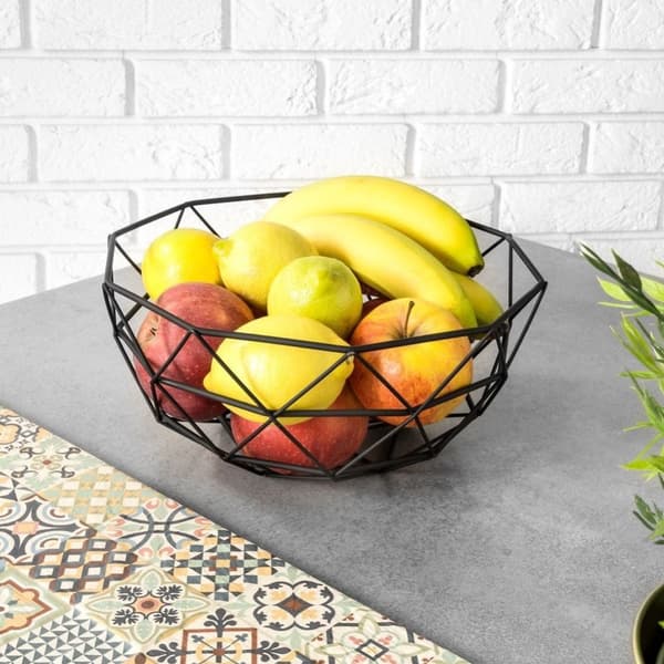 Svart LOFT-fruktkorg för frukt, grönsaker och småsaker