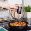 Miniatyrbild 4 av 10: Elegant serveringsset i glas och svart metall för salt & peppar