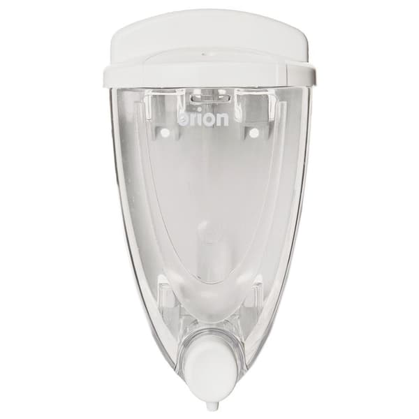 Veggmontert dispenser for flytende såpe og vaskemiddel