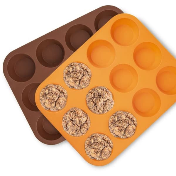 Silikoneform til 12 muffins, non-stick og nem at bruge