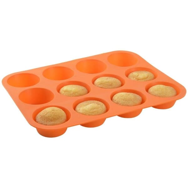 Silikoneform til 12 muffins - Nem at bruge og non-stick