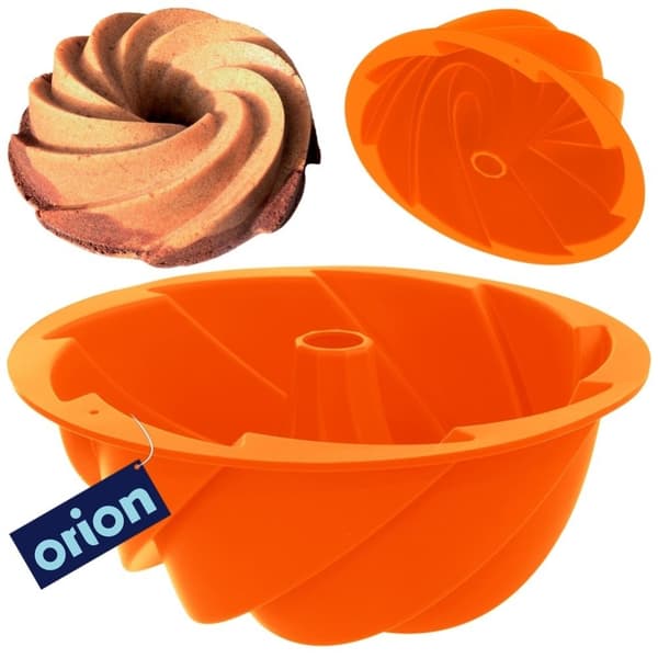 Silikonform i oransje for perfekt baking av kaker