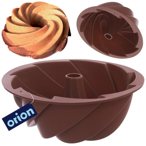 Silikonform for baking med praktisk senter