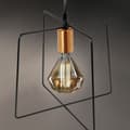 Miniatyrbillede 4 af 4: Metallampe til loft - moderne og industriel stil