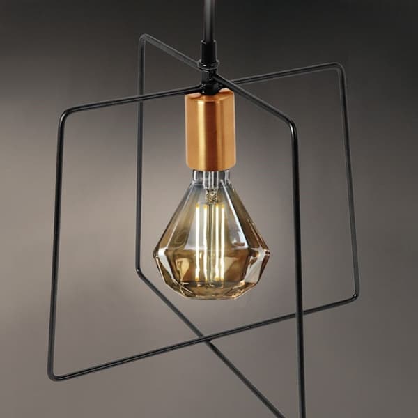 Metallampe til loft - moderne og industriel stil