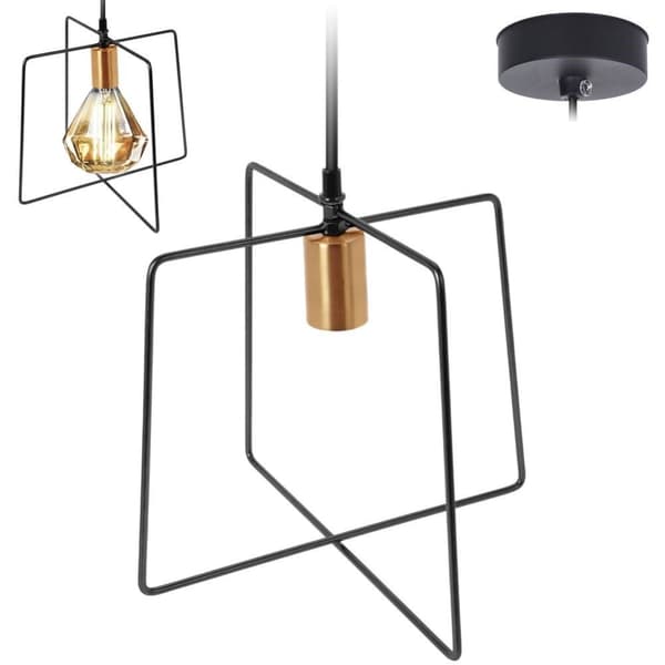 Metallampe til loft - moderne og industriel stil