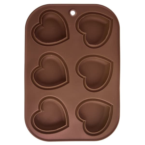 Hjerteformet silikoneform til bagning af muffins