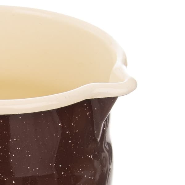 Traditionel emaljeret stålkop, 12 cm, til drinks og dekoration