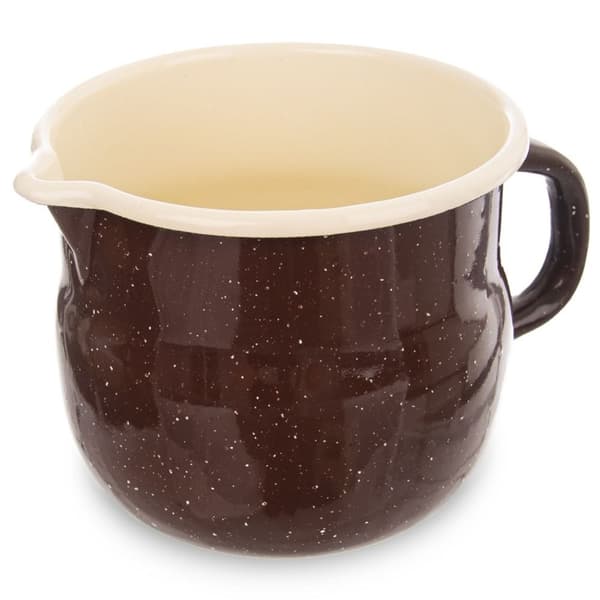 Traditionel emaljeret stålkop, 12 cm, til drinks og dekoration