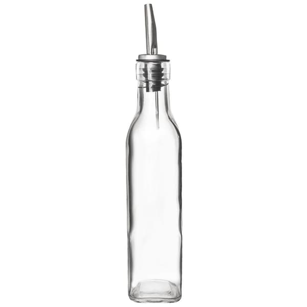 Glasflaska för olja/vinäger med doseringsfunktion