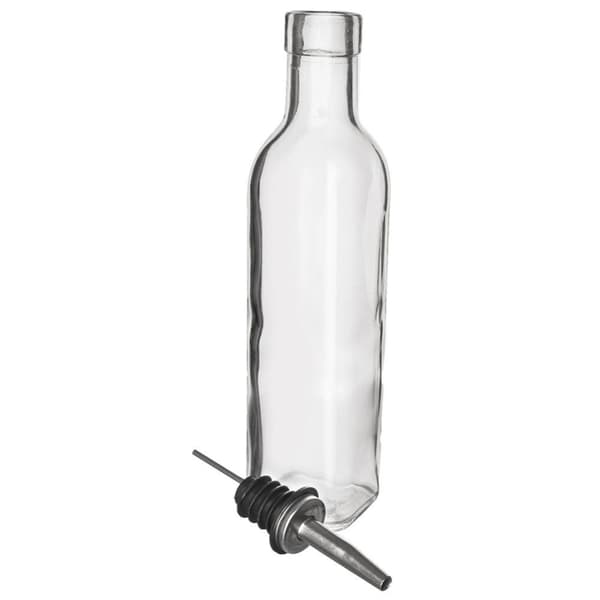 Glasflaska för olja/vinäger med doseringsfunktion