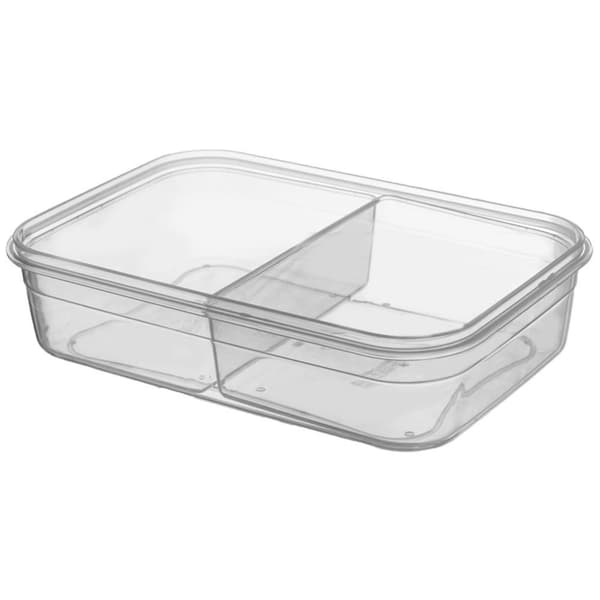 Matboks med tettsittende lokk og uttakbare innsatser