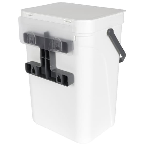Väggmonterad 10L Soptunna med Lock och Handtag