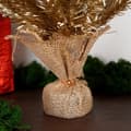 Miniatyrbilde 4 av 6: Gyldent kunstjuletre 60 cm med stabil bunn