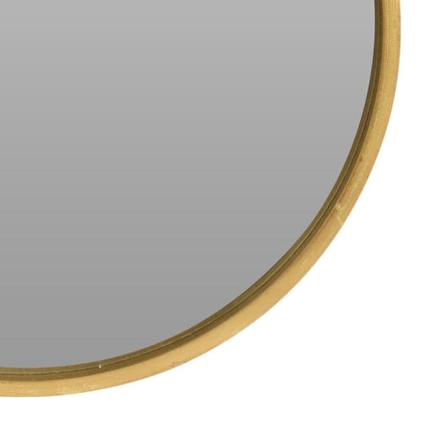 Elegant væghængt spejl i guld træramme