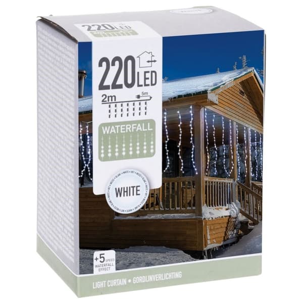 Ljusslinga 220 LED: Fantastisk juldekoration för inne och ute