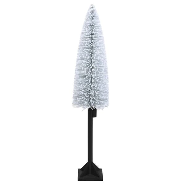 Valkoinen keinotekoinen joulukuusi 120 cm 25 LED-valolla ja lumiefektillä