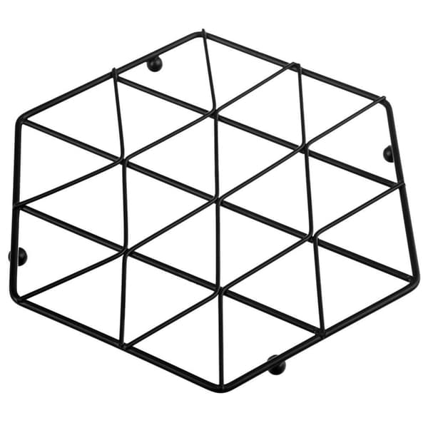 Svart metallunderlägg för varma kastruller och kärl