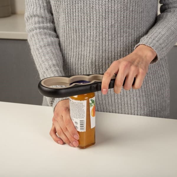 Multifunktionel oplukker til dåser og flasker, skridsikkert design